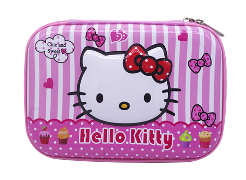 B2083 custom EVA pencil case carton hello kitty cute design for kids