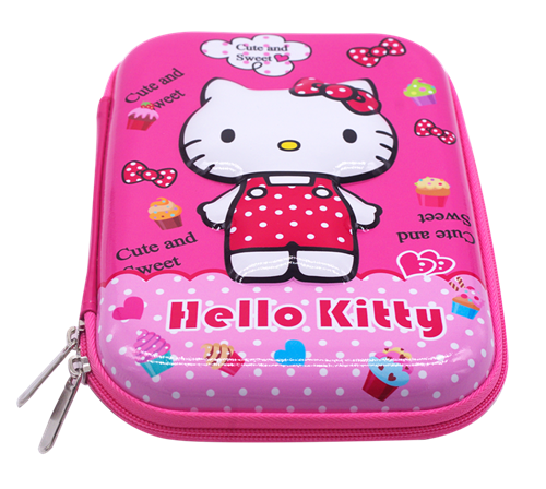 B2083 custom EVA pencil case carton hello kitty cute design for kids